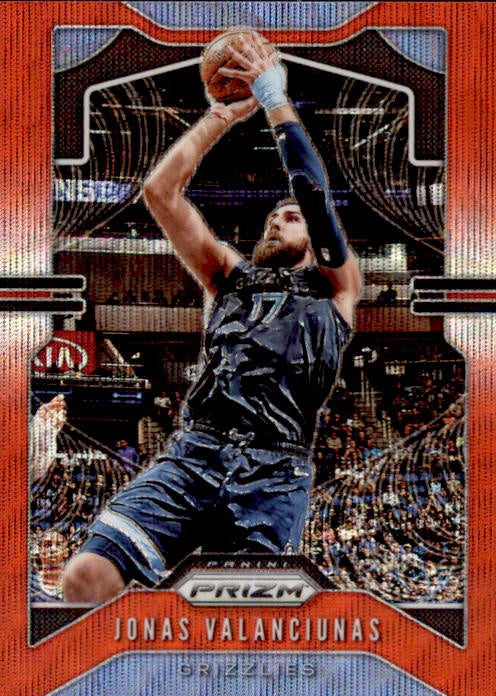 2019-20 Prizm Basketball Red Wave Refractor Jonas Valanciunas