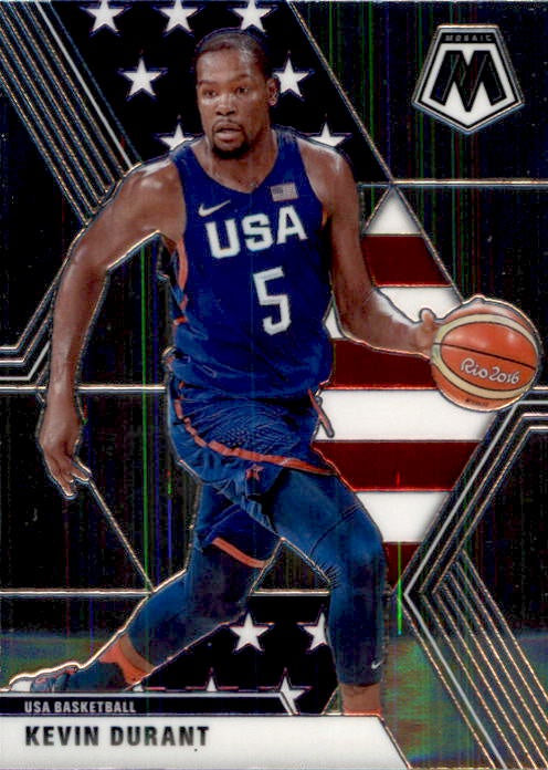 Kevin Durant, USA, 2019-20 Panini Mosaic Basketball NBA