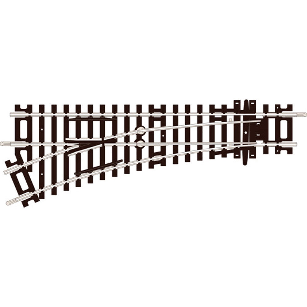 PECO No 2 RADIUS LEFT HAND TURNOUT RAIL (ST-241)