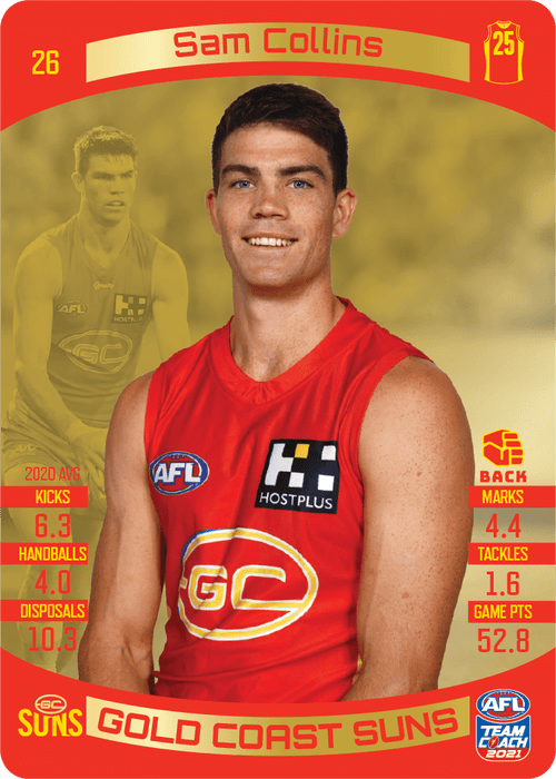 Sam Collins, Gold, 2021 Teamcoach AFL