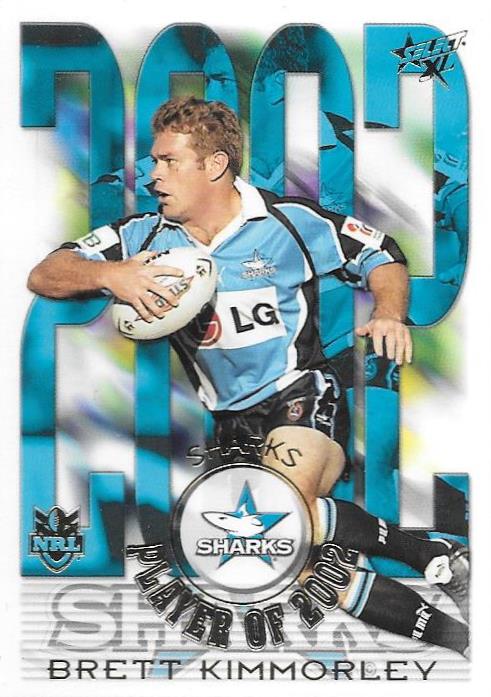 Brett Kimmorley, Club Player of 2002, 2003 Select NRL XL