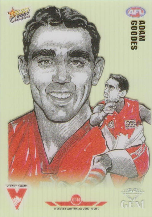 Adam Goodes, Gem card, 2007 Select AFL Champions