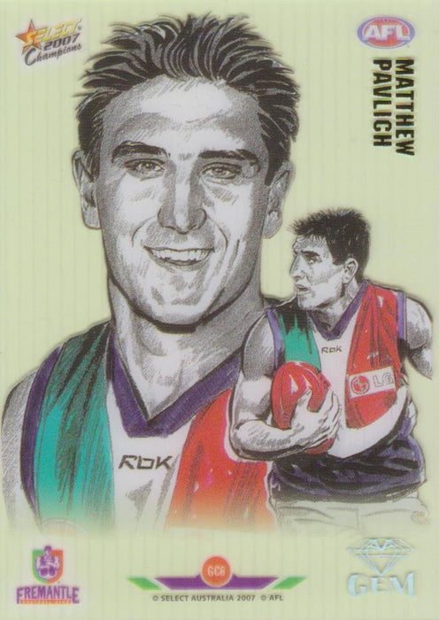 Matthew Pavlich, Gem card, 2007 Select AFL Champions