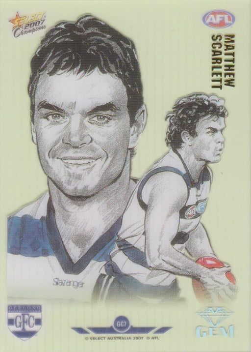 Matthew Scarlett, Gem card, 2007 Select AFL Champions