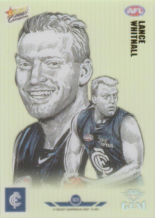 Lance Whitnall, Gem card, 2007 Select AFL Champions