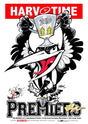 Collingwood Magpies, 2010 Premiers, Harv Time Poster