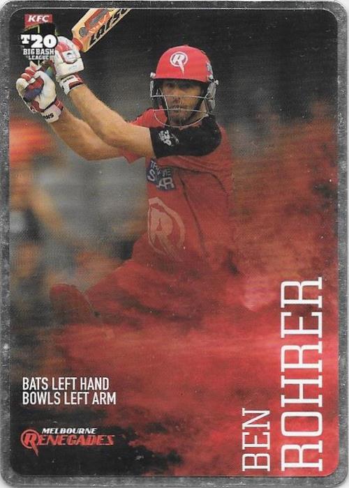 2014-15 Tap'n'play CA BBL Silver Parallel Cricket card - 1 to 100 - Pick Your Card