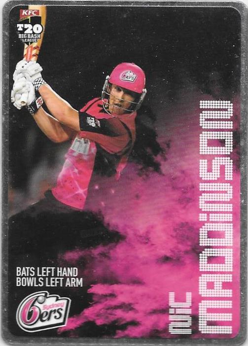 2014-15 Tap'n'play CA BBL Silver Parallel Cricket card - 1 to 100 - Pick Your Card