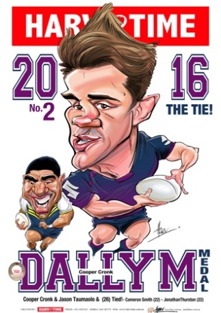 Cooper Cronk, 2016 Dally M, Harv Time Poster
