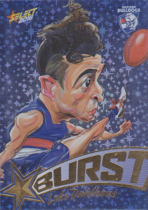 Luke Dahlhaus, Starburst Blue Caricatures, 2016 Select AFL Stars