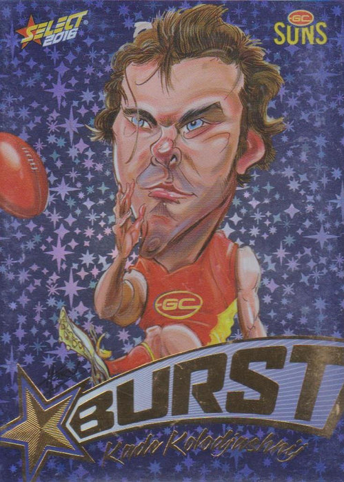 Kade Kolodjashnij, Starburst Blue Caricatures, 2016 Select AFL Stars