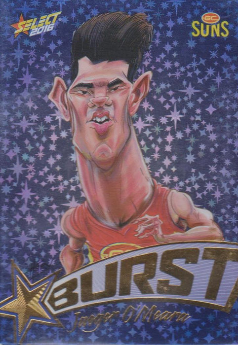 Jaeger O'Meara, Starburst Blue Caricatures, 2016 Select AFL Stars