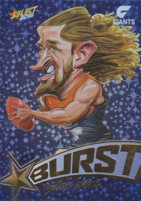 Callum Ward, Starburst Blue Caricatures, 2016 Select AFL Stars