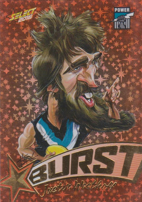 Justin Westoff, Starburst Caricatures, 2016 Select AFL Stars