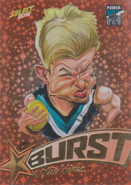 Ollie Wines, Starburst Caricatures, 2016 Select AFL Stars