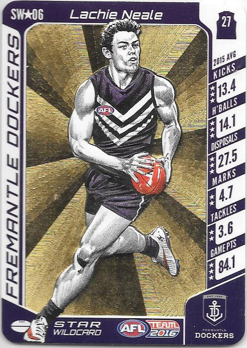 Lachie Neale, Star Wildcard, 2016 Teamcoach AFL