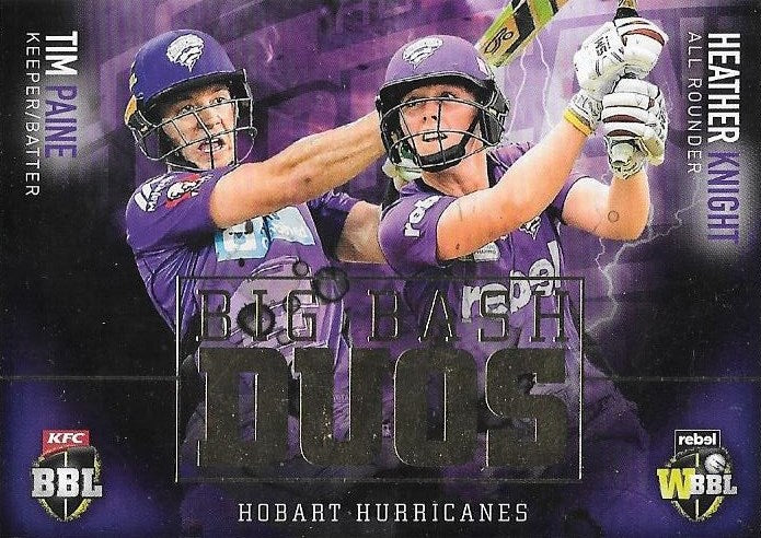 Big Bash Duos, 2017-18 Tap'n'play CA BBL 07 Cricket - 1 to 8 - Pick Your Card