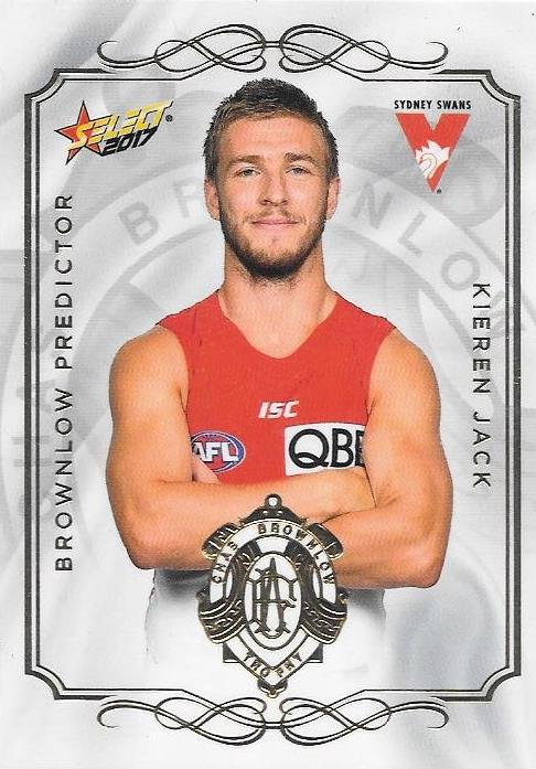 Kieran Jack, Brownlow Predictor, 2017 Select AFL Footy Stars