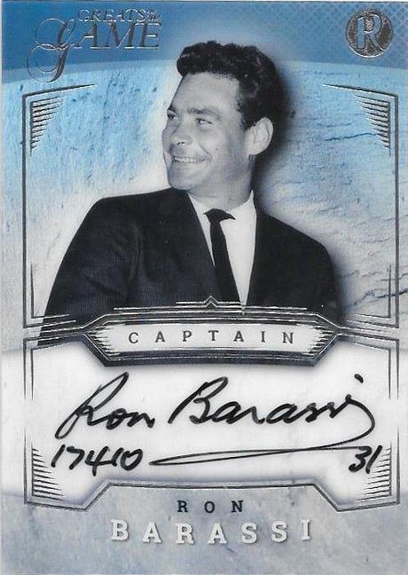 Ron Barassi, Captain, 2017 Regal Football Greats of the Game