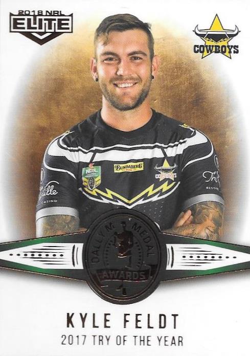 Kyle Feldt, Medal card, 2018 TLA esp Elite NRL