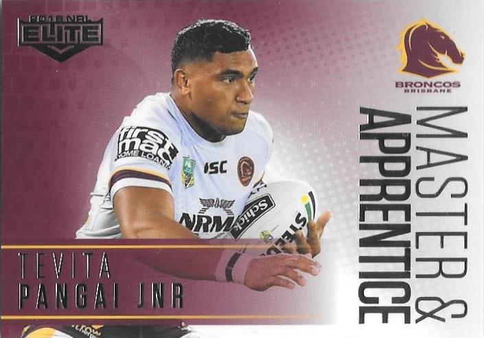 Tevita Pangai Jnr, Master & Apprentice, 2018 TLA esp Elite NRL