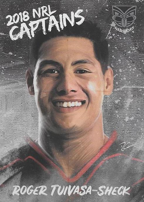 Roger Tuivasa-Sheck, Captains card, 2018 TLA esp Elite NRL