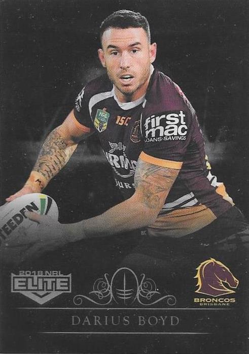 2018 ESP TLA NRL Elite Rugby League Black Parallel card - 1 to 99 - Pick Your Card