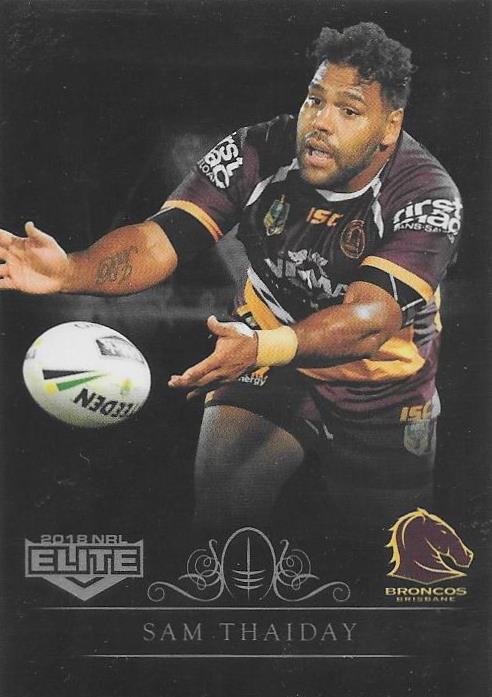 2018 ESP TLA NRL Elite Rugby League Black Parallel card - 1 to 99 - Pick Your Card