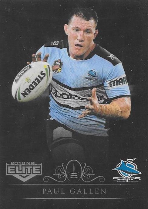 2018 ESP TLA NRL Elite Rugby League Black Parallel card - 1 to 99 - Pick Your Card