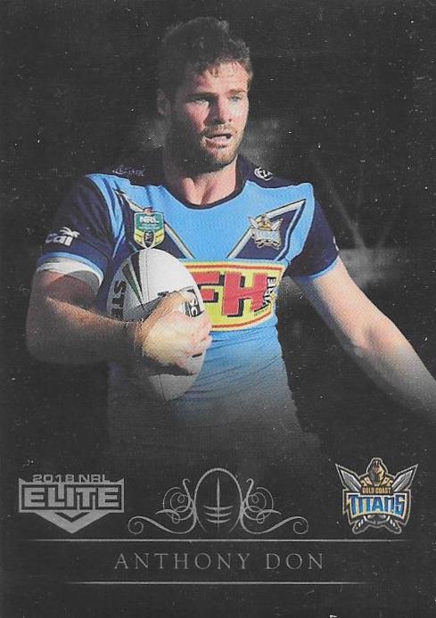 2018 ESP TLA NRL Elite Rugby League Black Parallel card - 1 to 99 - Pick Your Card