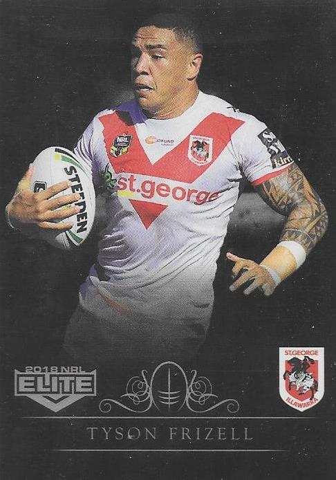 2018 ESP TLA Elite Rugby League Black Parallel card - 101 to 159 - Pick Your Card