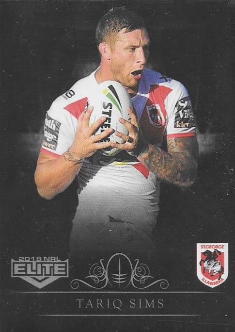 2018 ESP TLA Elite Rugby League Black Parallel card - 101 to 159 - Pick Your Card