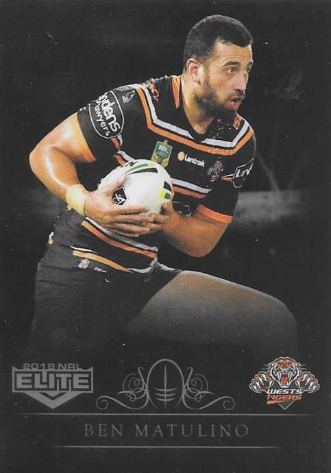 2018 ESP TLA Elite Rugby League Black Parallel card - 101 to 159 - Pick Your Card