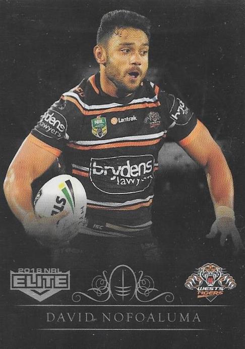 2018 ESP TLA Elite Rugby League Black Parallel card - 101 to 159 - Pick Your Card