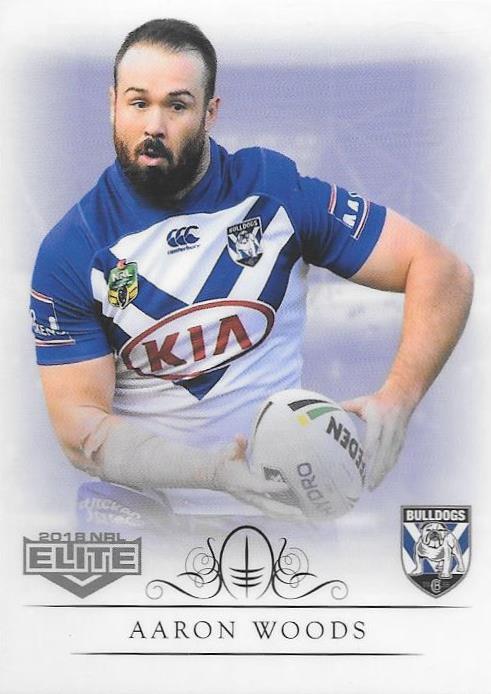 Aaron Woods, Box card, 2018 TLA esp Elite NRL