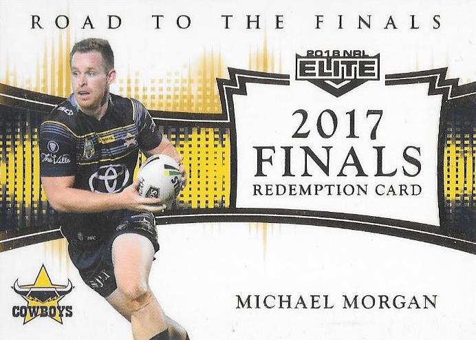 Michael Morgan, Road to Finals Signature Jersey, 2018 TLA esp Elite NRL