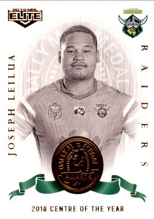 Joseph Leilua, Dally M Awards, 2019 TLA Elite NRL