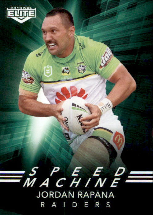 Jordan Rapana, Speed Machine, 2019 TLA Elite NRL