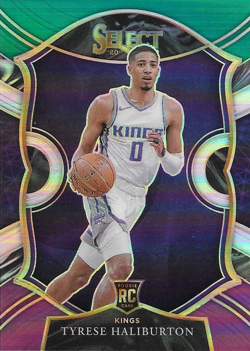 Tyrese Haliburton, RC, Green Purple Prizm, 2020-21 Panini Select Basketball NBA