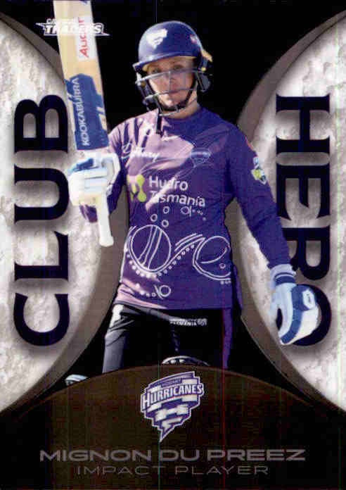 Mignon Du Preez, Club Hero, 2022-23 TLA Traders Cricket Australia & BBL Trading Cards