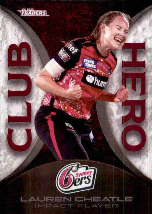 Lauren Cheatle, Club Hero, 2022-23 TLA Traders Cricket Australia & BBL Trading Cards