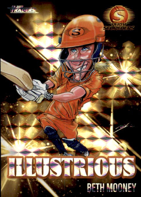 Beth Mooney, Illustrious Yellow, 2022-23 TLA Traders Cricket Australia & BBL Trading Cards