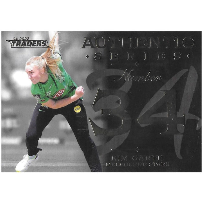 Kim Garth, Authentic Series Number, 2022-23 TLA Traders Cricket Australia & BBL Trading Cards