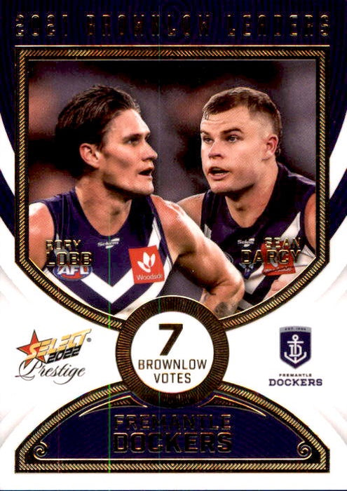 Lobb & Darcy, Brownlow Leaders, 2022 Select AFL Prestige