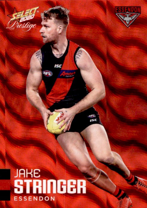Jake Stringer, Red Parallel, 2020 Select AFL PRESTIGE Footy Stars