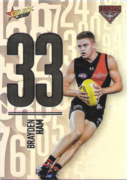 Brayden Ham, Numbers Daylight, 2022 Select AFL Footy Stars