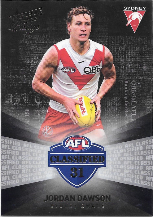 Jordan Dawson, Black Classified, 2022 Select AFL Prestige