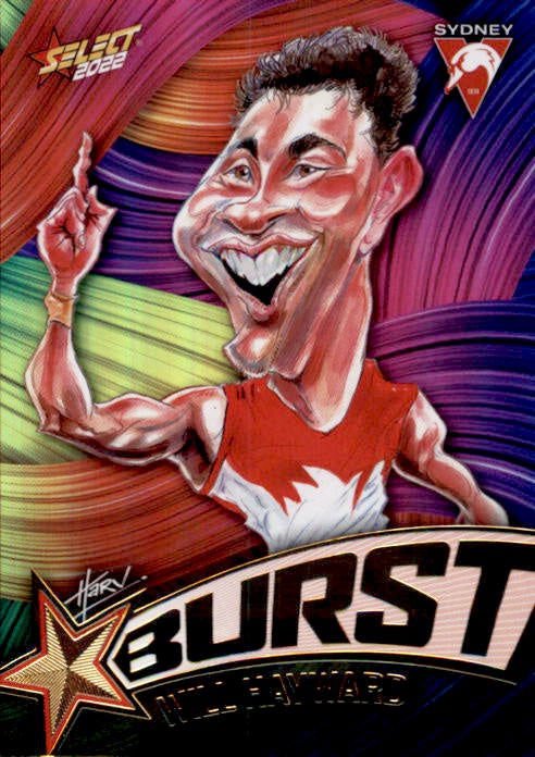 Will Hayward, Starburst Paint, 2022 Select AFL Footy Stars