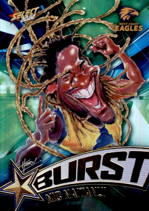 Nic Naitanui, Starburst Shatter, 2022 Select AFL Footy Stars