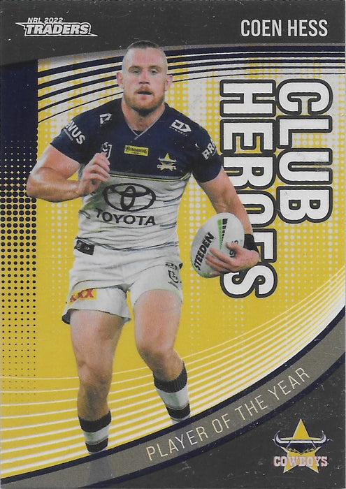 Coen Hess, Club Heroes CASE card, 2022 TLA Traders NRL